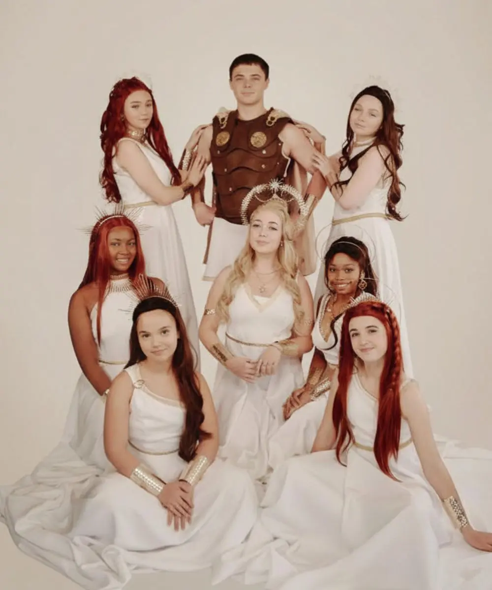 Performance image inspired by the Muses in Hercules